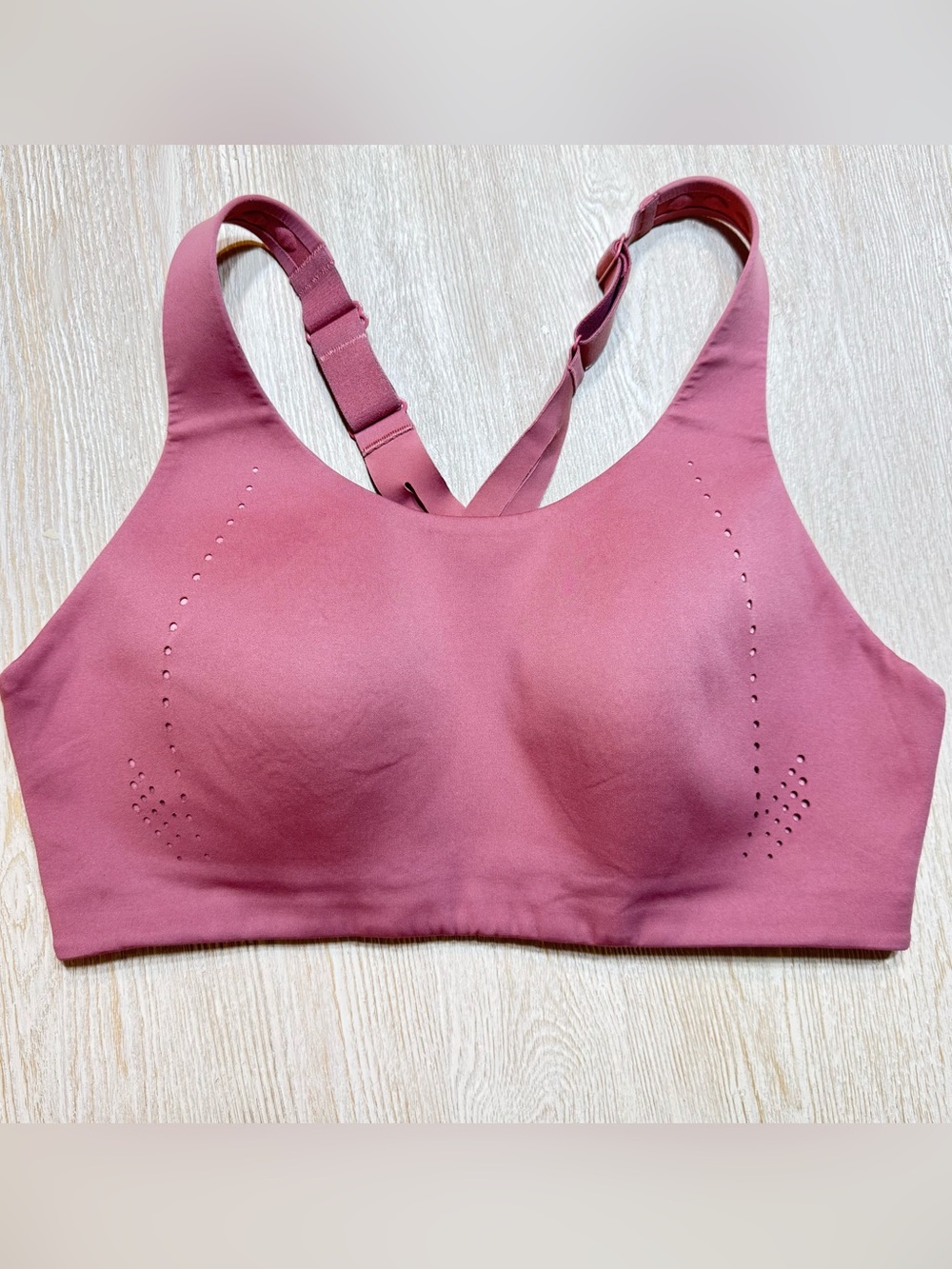 lululemon athletica Perforated Wireless Sports Bra in Dusty Rose